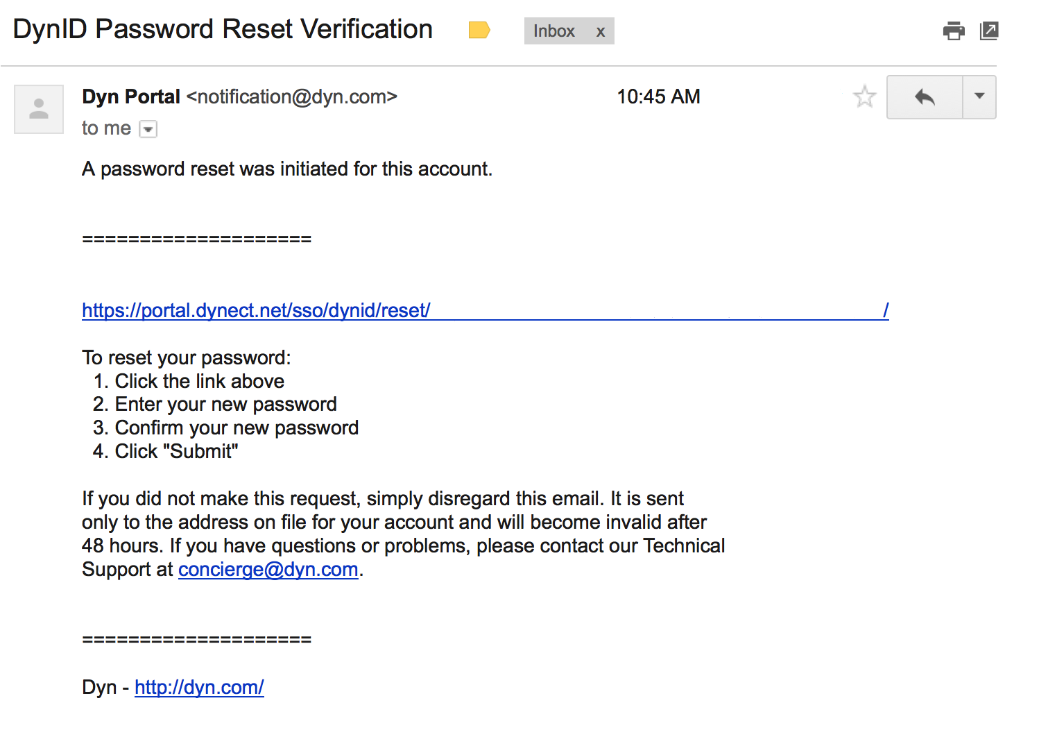 Verify Proof and reset password.. Notification regarding email verification.